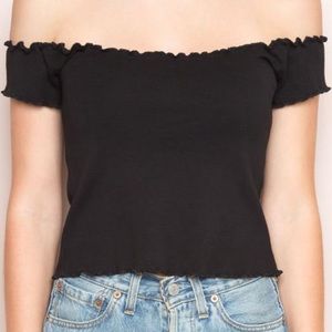 Brandy Melville black Anya top